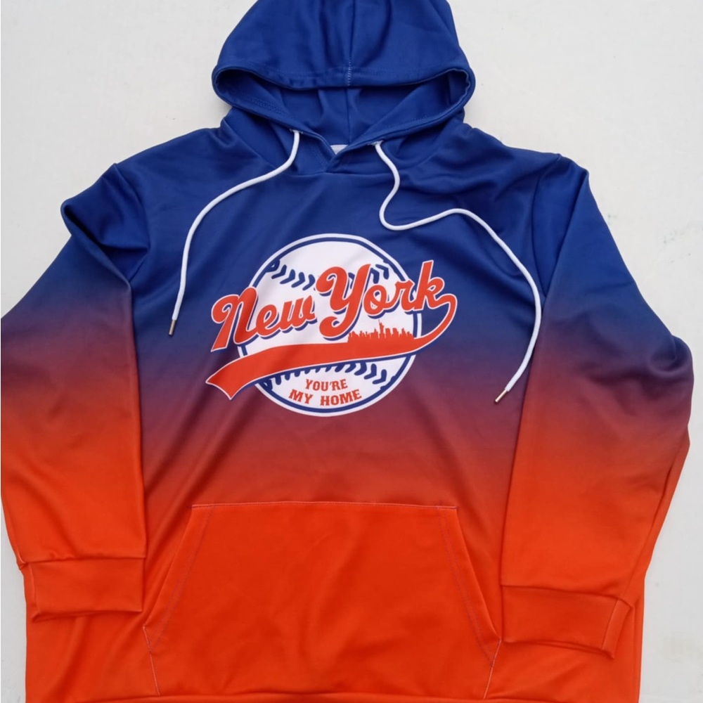 MLB Blue and Orange Hoodie